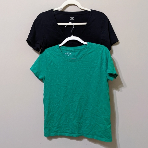 Madewell and JCrew Tees size medium - Picture 1 of 8